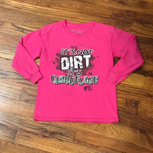Bass Pro Shops Kids Pink Blouse Shirt
6 / 7 Small
It’s not dirt it’s camouflage - Picture 4 of 16